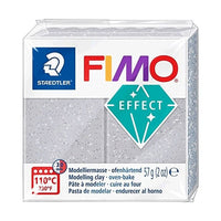 Argilla polimerica FIMO Effect 57g – Argento con glitter