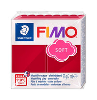 FIMO Argilla polimerica morbida 57g | Varie tonalità - Rosso Ciliegia