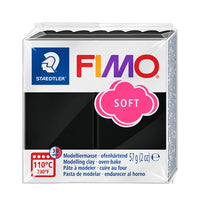 FIMO Argilla polimerica morbida 57g | Varie tonalità - Nero