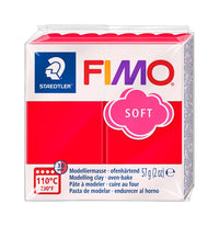 FIMO Argilla polimerica morbida 57g | Varie tonalità - Rosso Indiano