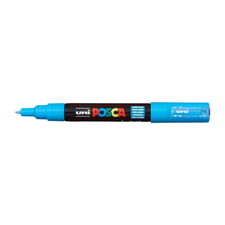 Marcatore UNI POSCA PC-1M 0.7 - 1 mm – azzurro (8)