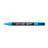 Marcatore UNI POSCA PC-3M 0.9 - 1.3 MM – azzurro (8)