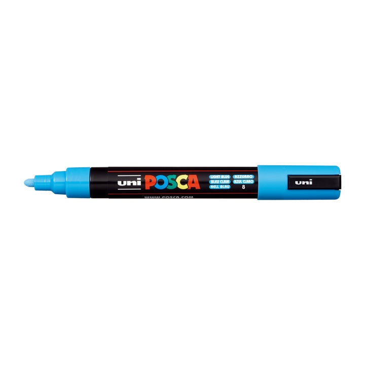 Marcatore UNI POSCA PC-5M 1.8 - 2.5 MM – azzurro (8)