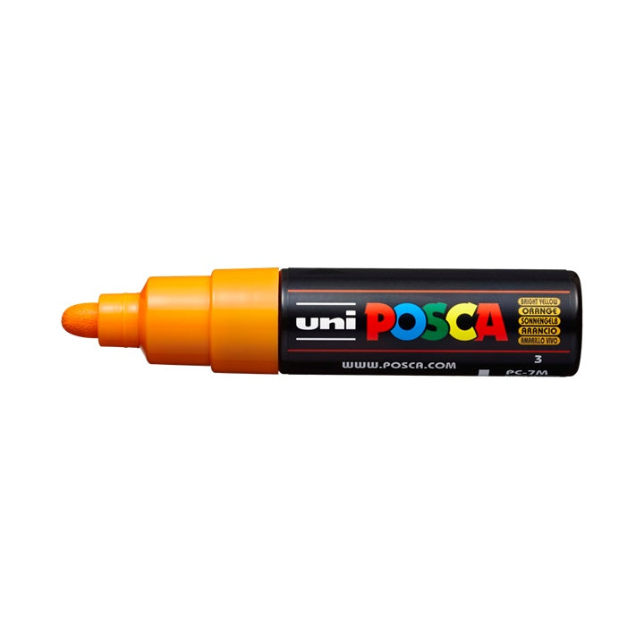Marcatore UNI POSCA PC-7M 4.5 - 5.5 MM – giallo brillante (3)