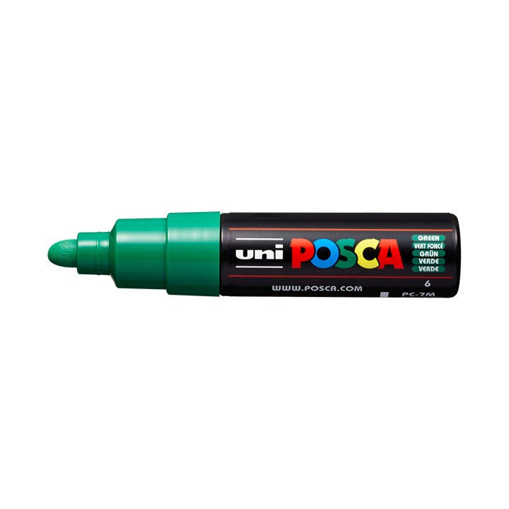 Marcatore UNI POSCA PC-7M 4.5 - 5.5 MM – Verde (6)