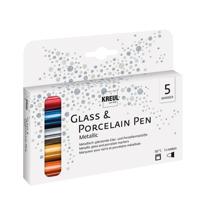 Porcelain PEN metallic 160 °C - Set di 5 pezzi