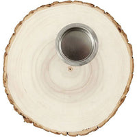 Portacandele in legno per candeline — immagine 2