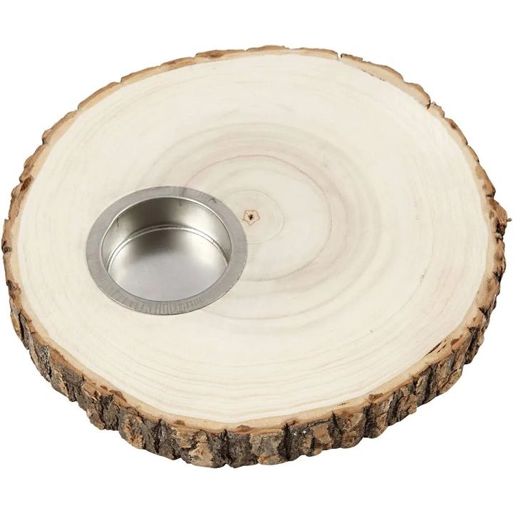 Portacandele in legno per candeline — immagine 3