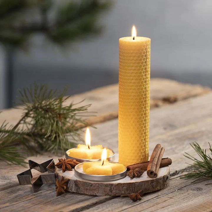 Portacandele in legno per candeline — immagine 4