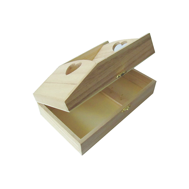 Portachiavi in legno con scatola per le lettere
