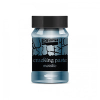 Pasta con l'effetto di crepe metallic Pentart 100 ml – Silvery Blue