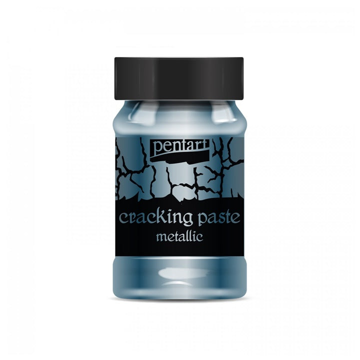 Pasta con l'effetto di crepe metallic Pentart 100 ml – Silvery Blue