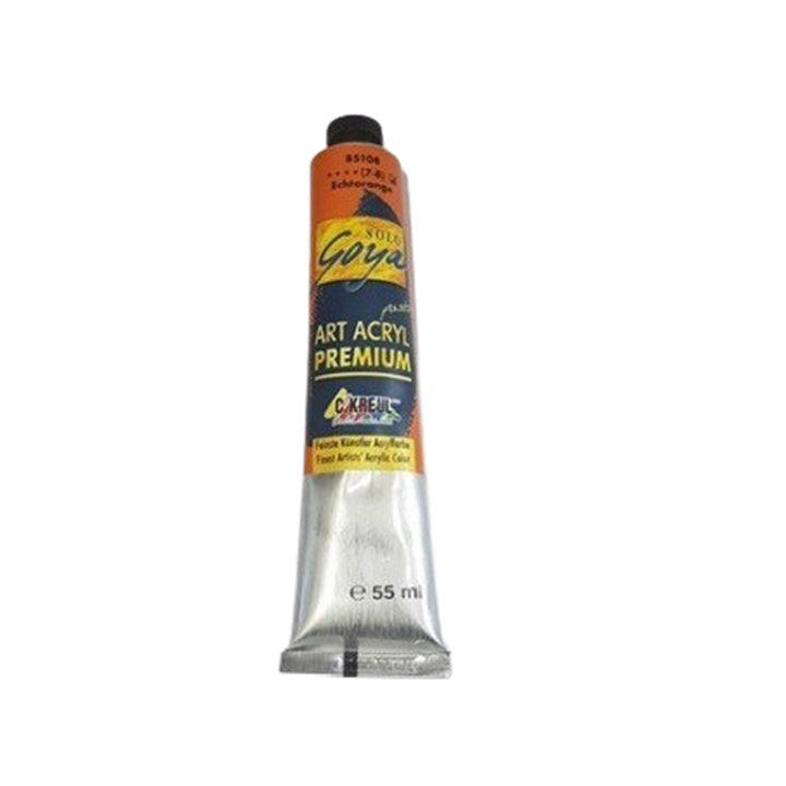 Vernice acrilica Premium SOLO GOYA 55 ml – arancione vero