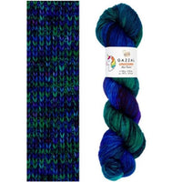 Filato per maglieria Gazzal Unicorn 100 g – blu-verde