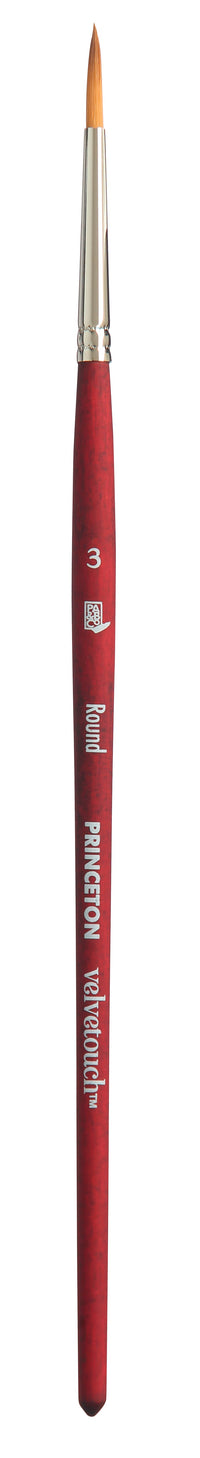 Pennello tondo universale PRINCETON Velvetouch con manico corto – 3