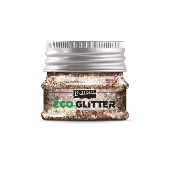 Pentart a grana grossa con glitter naturali da 15 g – rosato oro