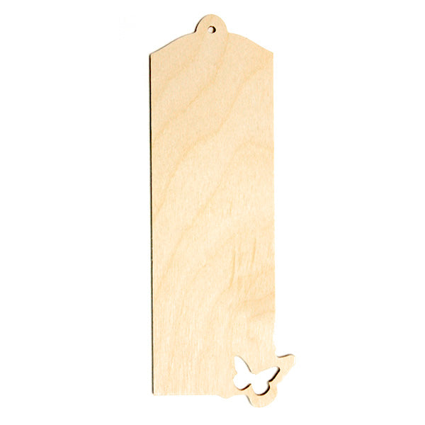 Prodotti in legno per decoupage - farfalla segnalibro