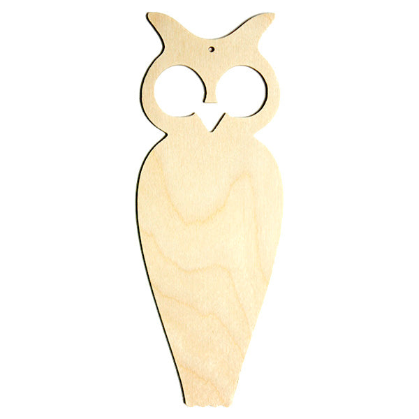 Prodotti in legno per decoupage - gufo segnalibro