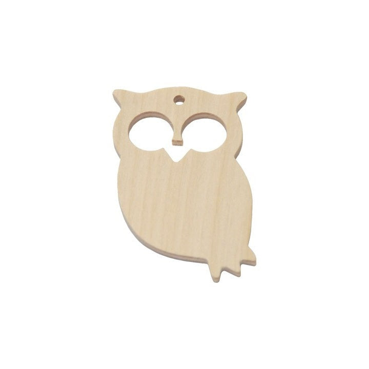 Prodotti in legno per la creazione di gioielli - gufo 6 cm