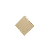 Prodotti in legno per la realizzazione di gioielli - quadrato 2 cm