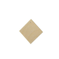 Prodotti in legno per la realizzazione di gioielli - quadrato 3 cm