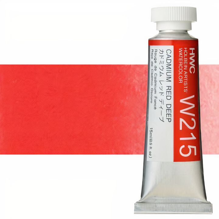 Colori ad acquarello professionali Holbein Artists 15 ml – cadmio rosso scuro