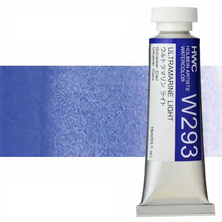 Colori ad acquarello professionali Holbein Artists 15 ml – oltremare chiaro