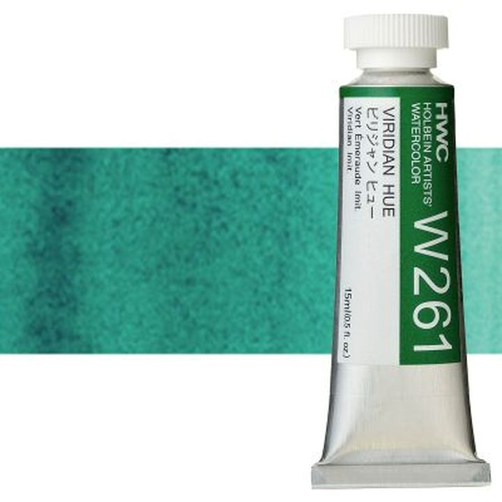 Colori ad acquarello professionali Holbein Artists 15 ml – viridian hue