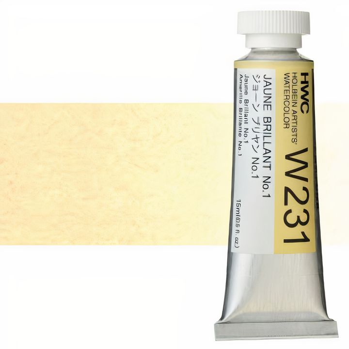 Colori ad acquarello professionali Holbein Artists 15 ml – giallo brillante no.1