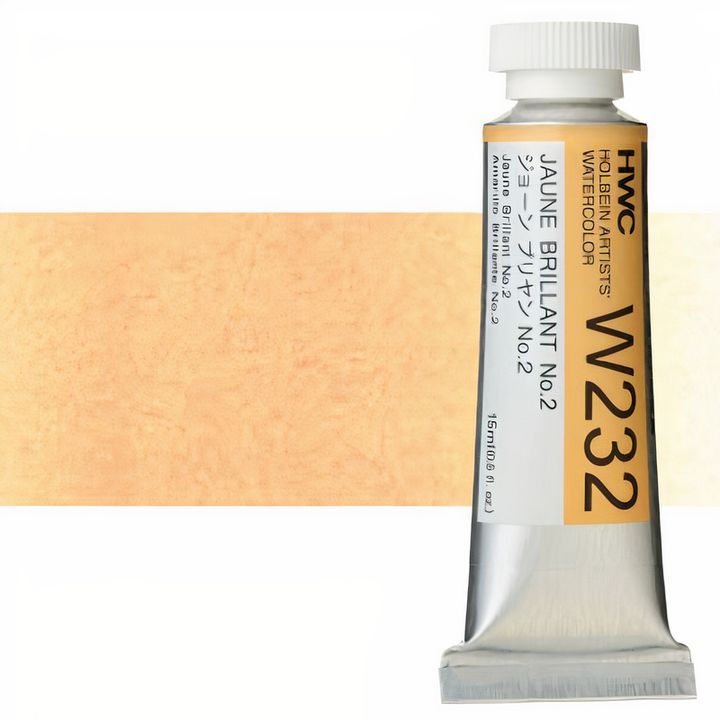 Colori ad acquarello professionali Holbein Artists 15 ml – giallo brillante no.2