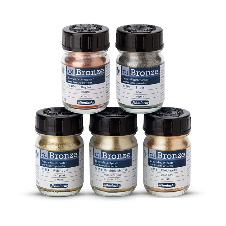 Polvere metallica Oil-Bronze Schmincke 50 ml – 15 801 oro intenso