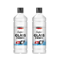 Pura resina Super Glass Pentart 1:1 - 250 ml