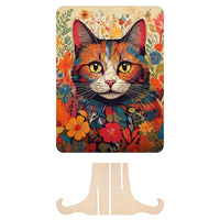 Puzzle di legno del gatto con forme uniche 130 pezzi