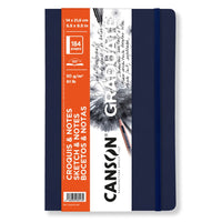 Quaderno da disegno Canson Graduate Art Book 90 g/m², 184 fogli, 14 x 21,6 cm, copertina flessibile, Dark Blue
