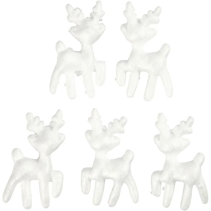 Renna in polistirolo 11,5 cm 5 pz — immagine 2