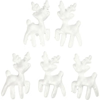 Renna in polistirolo 11,5 cm 5 pz — immagine 2