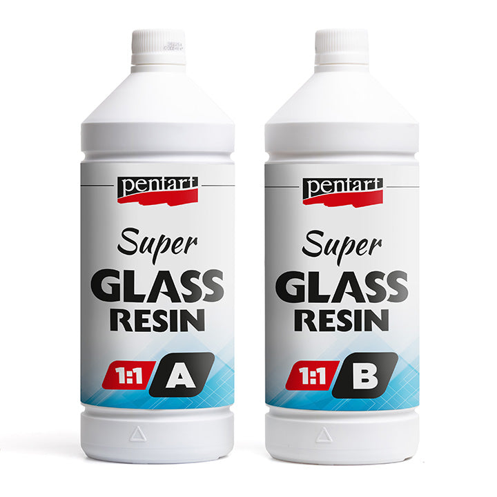 Resina trasparente Super Glass Pentart 1:1 - 1000 ml