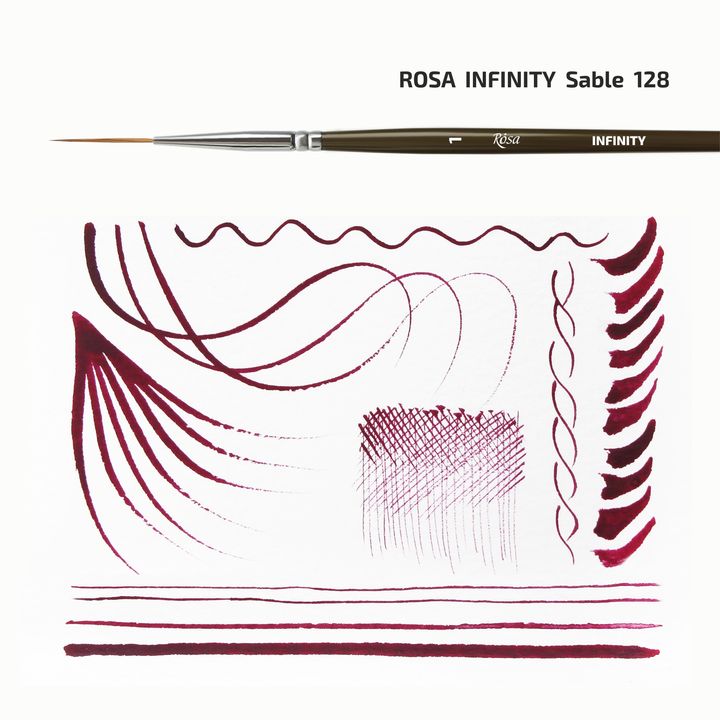 ROSA INFINITY 128 Pennello per fodera di zibellino | Varie dimensioni