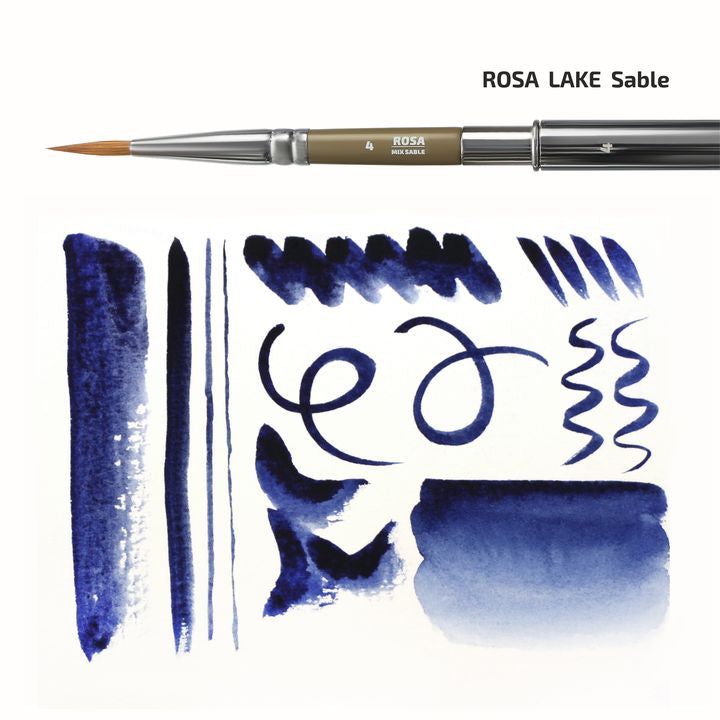 ROSA LAKE 178 Spazzola da viaggio rotonda | Varie dimensioni