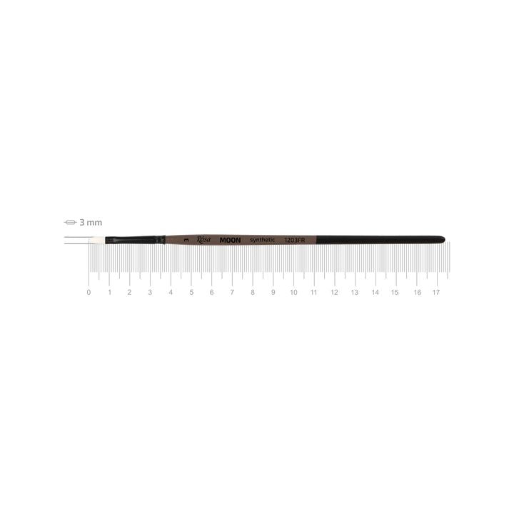 ROSA MOON 1203FR Pennello sintetico ovale | Varie dimensioni