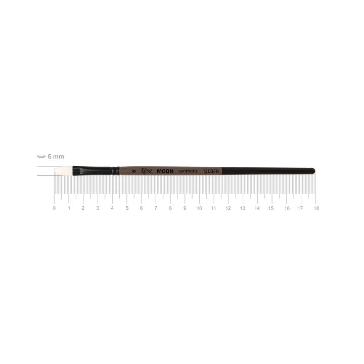 ROSA MOON 1203FR Pennello sintetico ovale | Varie dimensioni