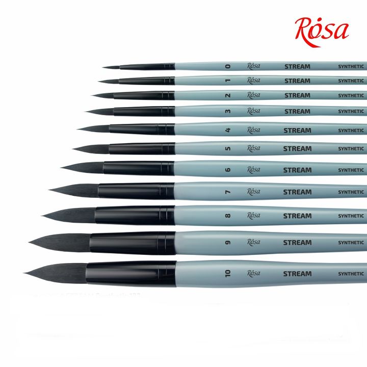 ROSA STREAM 132 Pennello rotondo sintetico | Varie dimensioni