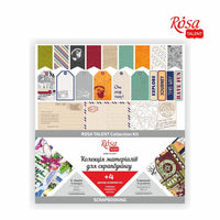 ROSA TALENT Carta per scrapbooking "Fai il tuo viaggio" 30,48x30,48 cm + 4 decorazioni