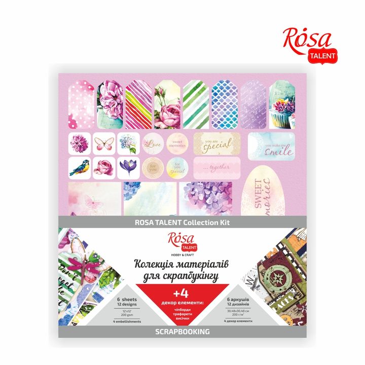 ROSA TALENT Poesia floreale Carta per scrapbooking