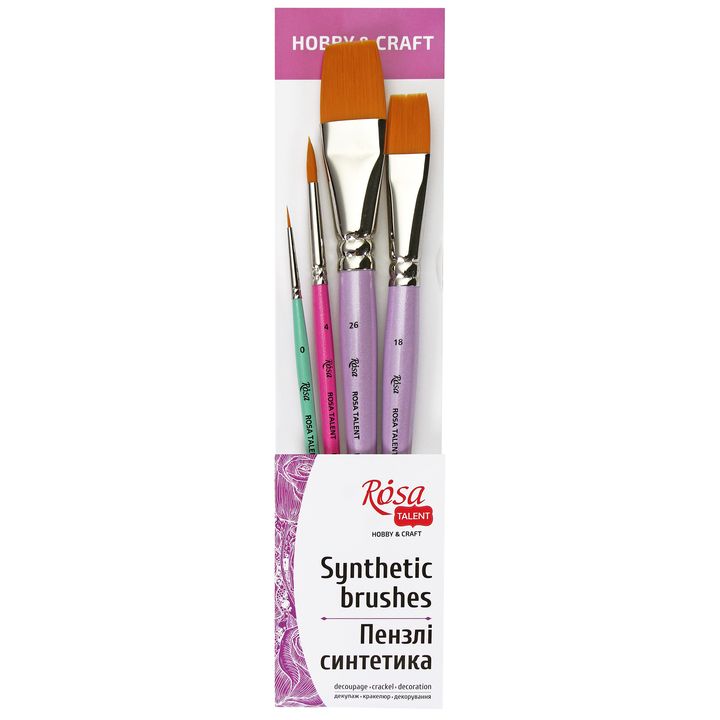 ROSA TALENT Set di pennelli per hobby e artigianato