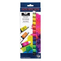 Royal &amp; Langnickel Vernici acriliche neon 12 x 12 ml