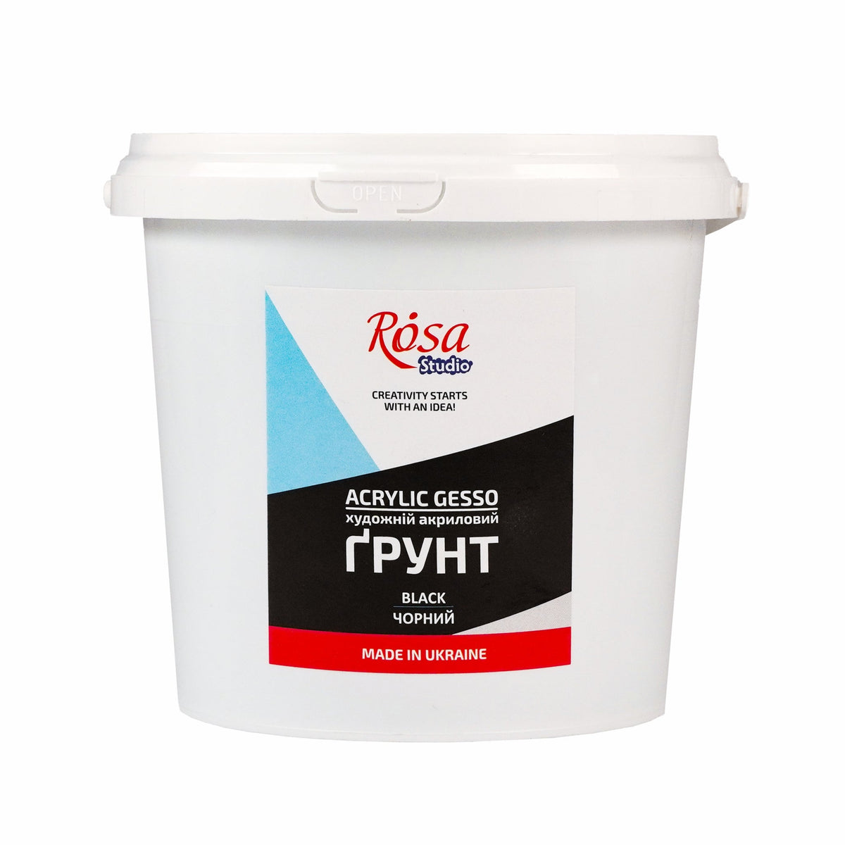 Gesso acrilico nero ROSA Studio – 1000 ml