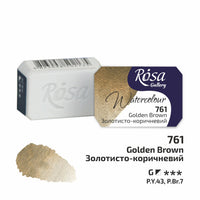 Colori ad acquerello Rosa Gallery pan 2,5 ml | colori diversi – Golden Brown panvička