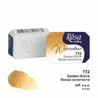 Colori ad acquerello Rosa Gallery pan 2,5 ml | colori diversi – Golden Ochre panvička