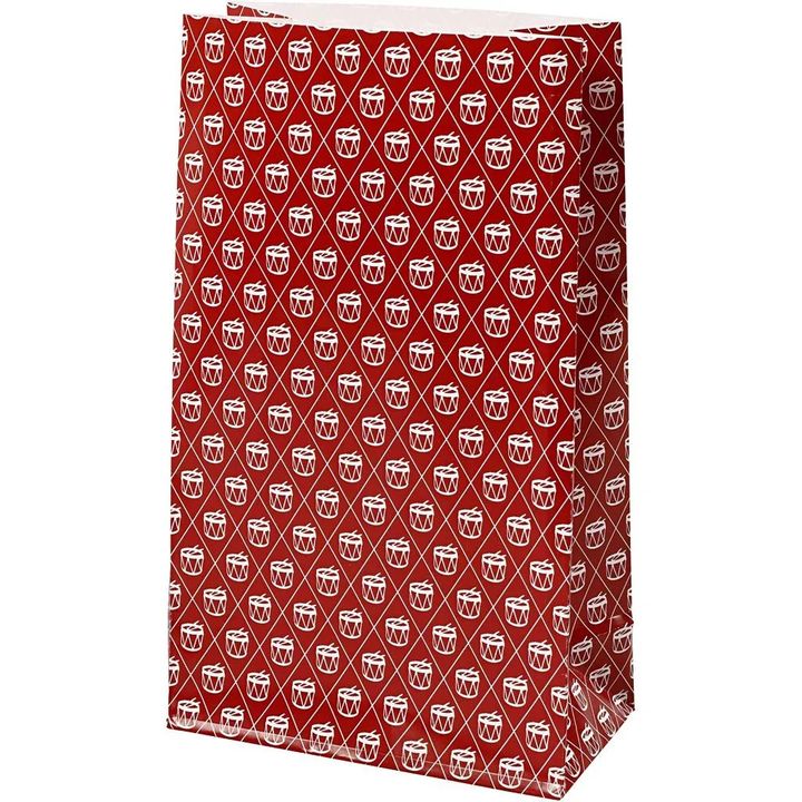 Sacchetto di carta natalizio 8 pz — immagine 4